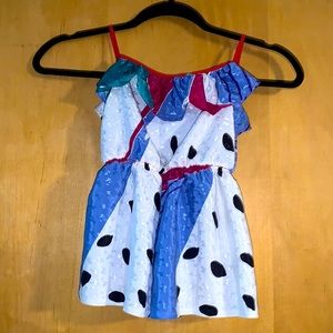 Handmade vintage girls dress 3rd picture is the back.